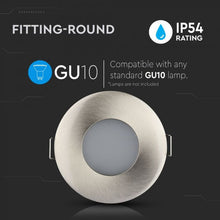 Carica l&#39;immagine nel visualizzatore di Gallery, V-TAC PORTAFARETTO DA INCASSO IP54 PER LAMPADINE GU10 E GU5.3
