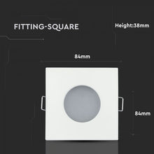 Carica l&#39;immagine nel visualizzatore di Gallery, V-TAC PORTAFARETTO DA INCASSO IP54 PER LAMPADINE GU10 E GU5.3
