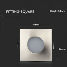 Carica l&#39;immagine nel visualizzatore di Gallery, V-TAC PORTAFARETTO DA INCASSO IP54 PER LAMPADINE GU10 E GU5.3
