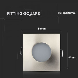 V-TAC PORTAFARETTO DA INCASSO IP54 PER LAMPADINE GU10 E GU5.3