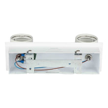 Carica l&#39;immagine nel visualizzatore di Gallery, V-TAC PORTAFARETTO DA INCASSO TRACK LIGHT ORIENTABILE PER 2 LAMPADINE GU10
