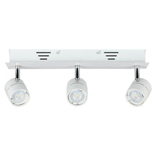Carica l&#39;immagine nel visualizzatore di Gallery, V-TAC PORTAFARETTO DA INCASSO TRACK LIGHT ORIENTABILE PER 3 LAMPADINE GU10
