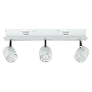 V-TAC PORTAFARETTO DA INCASSO TRACK LIGHT ORIENTABILE PER 3 LAMPADINE GU10