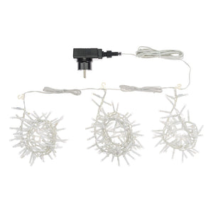 Cascata di luci a 3 nastri, 288 led bianco freddo