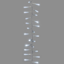 Carica l&#39;immagine nel visualizzatore di Gallery, Cascata di luci a 3 nastri, 288 led bianco freddo
