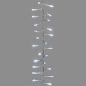 Cascata di luci a 3 nastri, 288 led bianco freddo