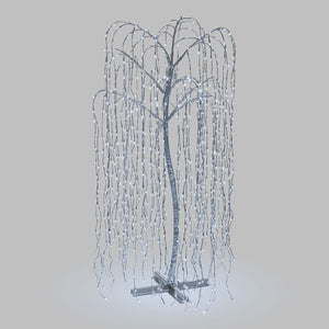 Albero luminoso salice piangente, 1024 led bianco caldo o freddo