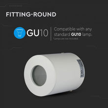 Carica l&#39;immagine nel visualizzatore di Gallery, V-TAC PORTAFARETTO ROTONDO A MONTAGGIO SUPERFICIALE IP54 PER LAMPADINE GU10 E GU5.3
