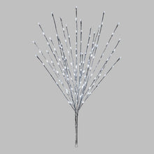 Cargar imagen en el visor de la galería, Ramo argento h 100 cm, 144 led bianco , cavo trasparente
