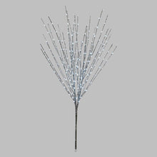 Cargar imagen en el visor de la galería, Tralcio Ramo argento 3 m, 288 led bianco caldo, cavo trasparente
