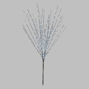 Tralcio Ramo argento 3 m, 288 led bianco caldo, cavo trasparente