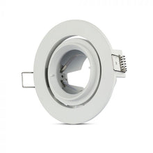 Carica l&#39;immagine nel visualizzatore di Gallery, V-TAC PORTAFARETTO ORIENTABILE  DA INCASSO PER LAMPADINE GU10 E GU5.3
