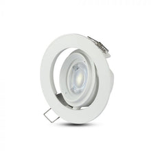 Cargar imagen en el visor de la galería, V-TAC PORTAFARETTO ORIENTABILE  DA INCASSO PER LAMPADINE GU10 E GU5.3
