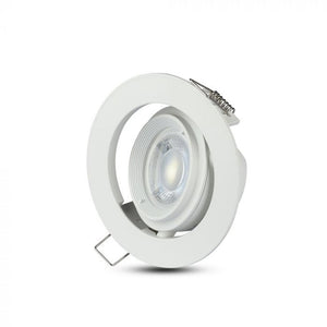 V-TAC PORTAFARETTO ORIENTABILE  DA INCASSO PER LAMPADINE GU10 E GU5.3