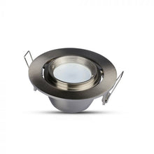 Carica l&#39;immagine nel visualizzatore di Gallery, V-TAC PORTAFARETTO ORIENTABILE  DA INCASSO PER LAMPADINE GU10 E GU5.3
