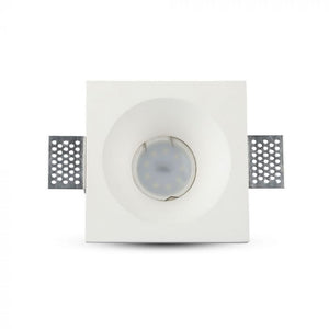 V-TAC PORTAFARETTO  DA INCASSO IN GESSO PER LAMPADINE GU10 E GU5.3