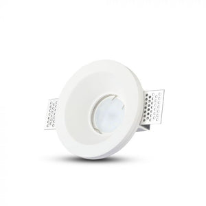 V-TAC PORTAFARETTO  DA INCASSO IN GESSO PER LAMPADINE GU10 E GU5.3