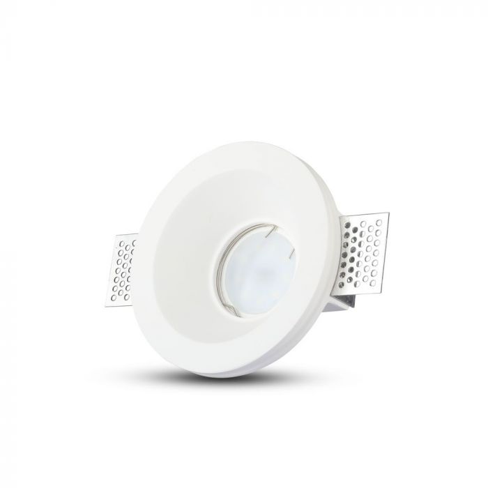 V-TAC PORTAFARETTO  DA INCASSO IN GESSO PER LAMPADINE GU10 E GU5.3