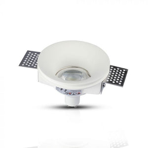 V-TAC PORTAFARETTO  DA INCASSO IN GESSO PER LAMPADINE GU10 E GU5.3