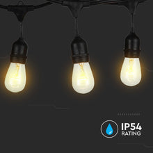 Carica l&#39;immagine nel visualizzatore di Gallery, V-TAC  CATENARIA 5 METRI PER 10 LAMPADINE LED E27 PER ESTERNO
