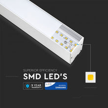 Carica l&#39;immagine nel visualizzatore di Gallery, V-TAC LAMPADA LED A SOSPENSIONE LINEAR LIGHT 60W CHIP SAMSUNG  DIMMERABILE
