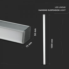 Cargar imagen en el visor de la galería, V-TAC LAMPADA LED A SOSPENSIONE LINEAR LIGHT 40W CHIP SAMSUNG
