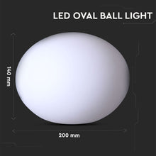 Carica l&#39;immagine nel visualizzatore di Gallery, V-TAC SFERA OVALE MULTICOLOR LED RGB 1W RICARICABILE CON TELECOMANDO IP67
