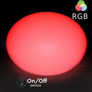 V-TAC SFERA OVALE MULTICOLOR LED RGB 1W RICARICABILE CON TELECOMANDO IP67