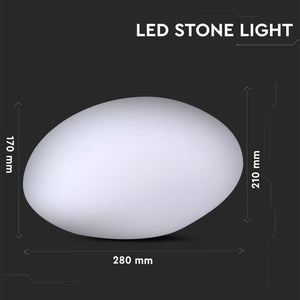 V-TAC LED STONE MULTICOLOR RGB 1W RICARICABILE CON TELECOMANDO IP67 280x210