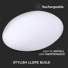 Carica l&#39;immagine nel visualizzatore di Gallery, V-TAC LED STONE MULTICOLOR RGB 1W RICARICABILE CON TELECOMANDO IP67 320x270
