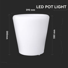 Carica l&#39;immagine nel visualizzatore di Gallery, V-TAC LAMPADA A FORMA DI VASO MULTICOLOR RGB LED 1W RICARICABILE CON TELECOMANDO IP54
