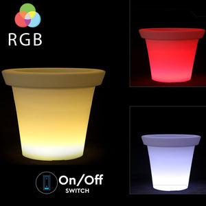 V-TAC LAMPADA A FORMA DI VASO MULTICOLOR RGB LED 3W RICARICABILE CON TELECOMANDO IP54