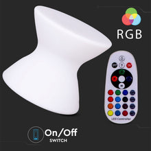 Carica l&#39;immagine nel visualizzatore di Gallery, V-TAC SGABELLO MULTICOLOR LED RGB 3W RICARICABILE CON TELECOMANDO IP54
