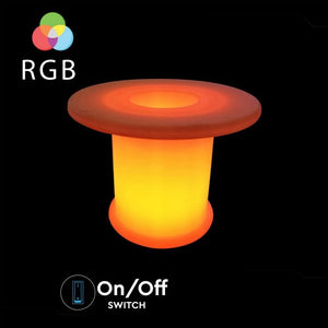 V-TAC COFFEE TABLE MULTICOLOR LED RGB 6W RICARICABILE CON TELECOMANDO IP54