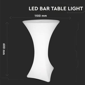 V-TAC BAR TABLE MULTICOLOR LED RGB 5W RICARICABILE CON TELECOMANDO IP54