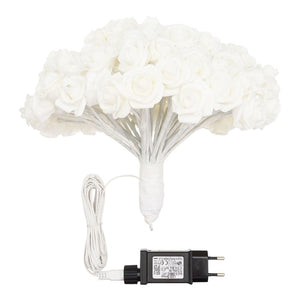 Bouquet di  rose luminose bianche