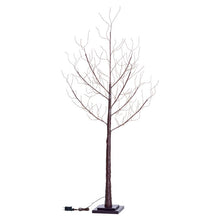 Cargar imagen en el visor de la galería, Albero marrone h 180 cm, 600 microled bianco caldo
