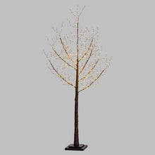 Cargar imagen en el visor de la galería, Albero marrone h 180 cm, 600 microled bianco caldo
