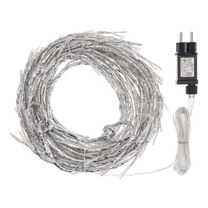 Tralcio Ramo argento 3 m, 288 led bianco caldo, cavo trasparente