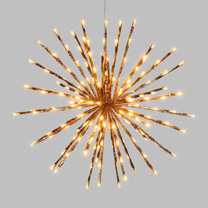 STELLA color rame, 120 led bianco extra caldo