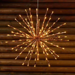 STELLA color rame, 120 led bianco extra caldo