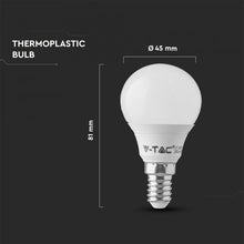 Carica l&#39;immagine nel visualizzatore di Gallery, V-TAC LAMPADINA LED E14 5,5W MINIGLOBO P45 CRI ≥95
