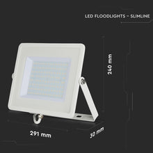 Cargar imagen en el visor de la galería, V-TAC FARO LED SMD 100W ULTRASOTTILE CHIP SAMSUNG DA ESTERNO COLORE BIANCO
