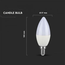 Carica l&#39;immagine nel visualizzatore di Gallery, V-TAC LAMPADINA LED E14 5,5W CANDELA CHIP SAMSUNG
