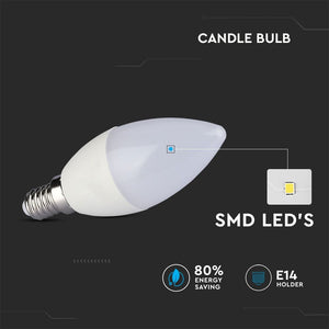 V-TAC CONFEZIONE 3 LAMPADINE LED E14 5,5W CANDELA