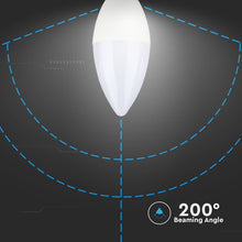Carica l&#39;immagine nel visualizzatore di Gallery, V-TAC CONFEZIONE 3 LAMPADINE LED E14 5,5W CANDELA
