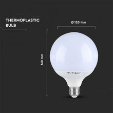 Carica l&#39;immagine nel visualizzatore di Gallery, V-TAC LAMPADINA LED E27 13W GLOBO G120 DIMMERABILE
