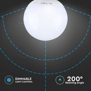 V-TAC LAMPADINA LED E27 13W GLOBO G120 DIMMERABILE