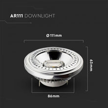 Carica l&#39;immagine nel visualizzatore di Gallery, V-TAC LAMPADINA LED AR111 G53 15W FARETTO DA INCASSO
