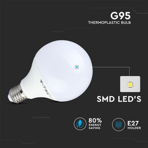 V-TAC LAMPADINA LED E27  GLOBO G95